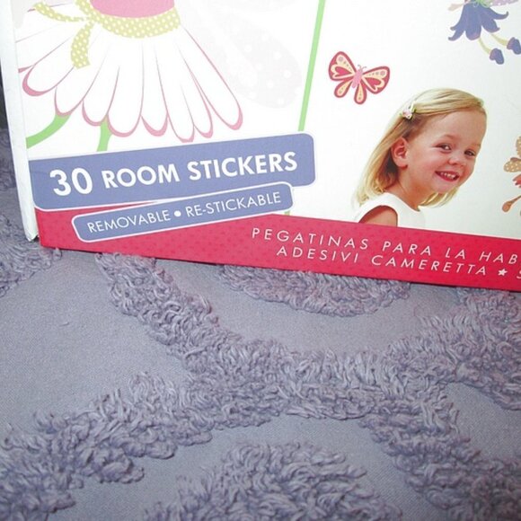 NIB Enchanted FAIRY Butterfly GARDEN Wall DECOR Reusable DECALS Peel & Stick - Picture 3 of 11